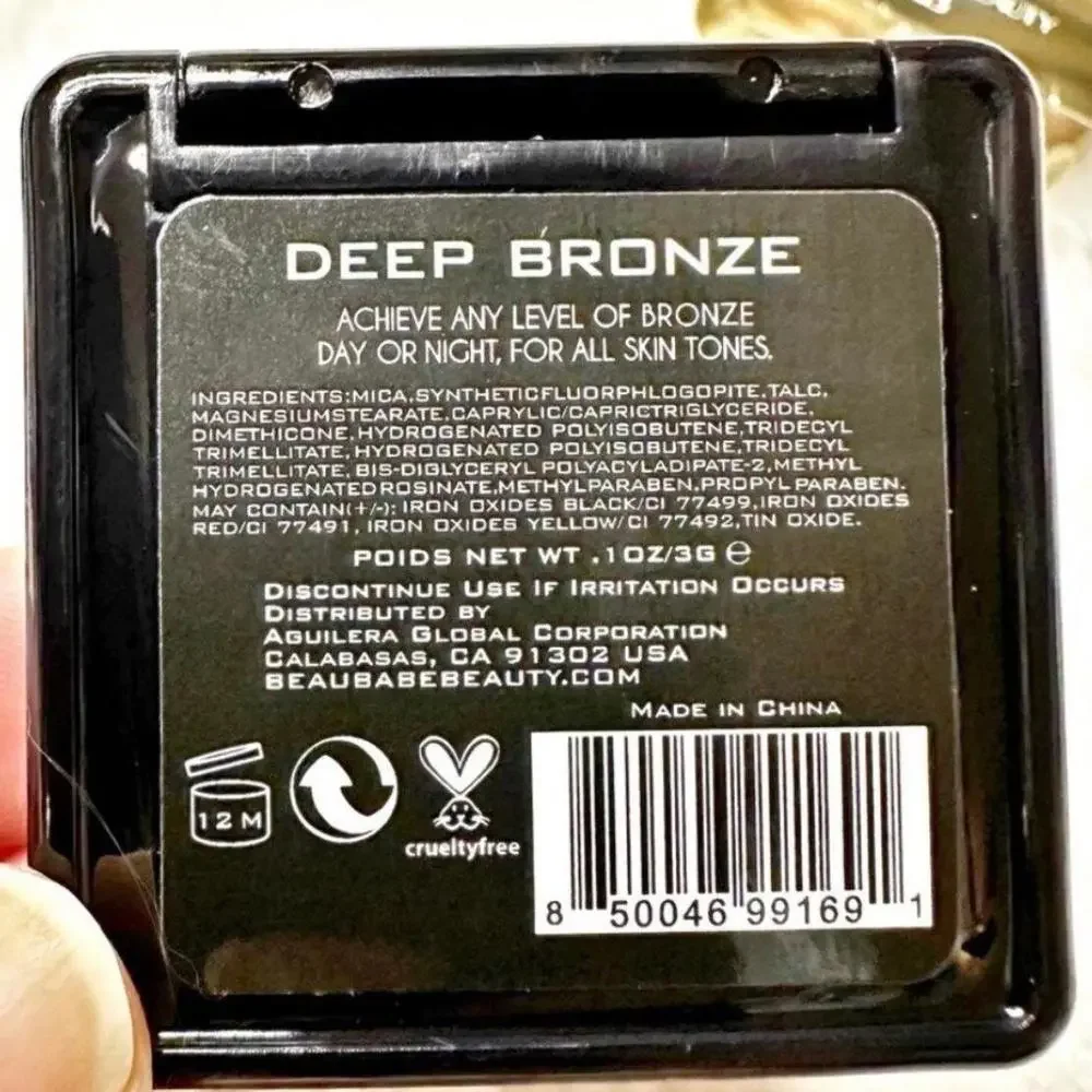 NIB Beau Babe Beauty Highlighter in Deep Bronze Deluxe Mini 3g